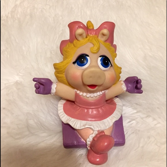 Vintage Squeaky Toy Miss Piggy Bath Toy Sesame Street Collector Figure - Picture 3 of 8